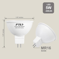 لامپ هالوژن LED پایه سوزنی(MR16) 12 ولت لنزدار ۵ وات